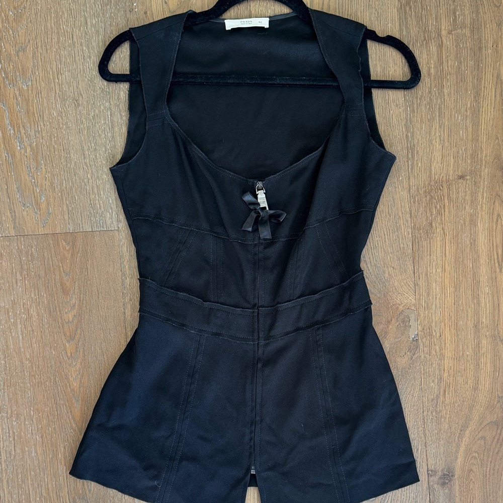 Prada Black Sleeveless Top